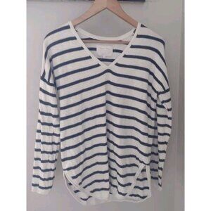 Part Two Lliviasa V Neck Sweater Cashmere Stripe